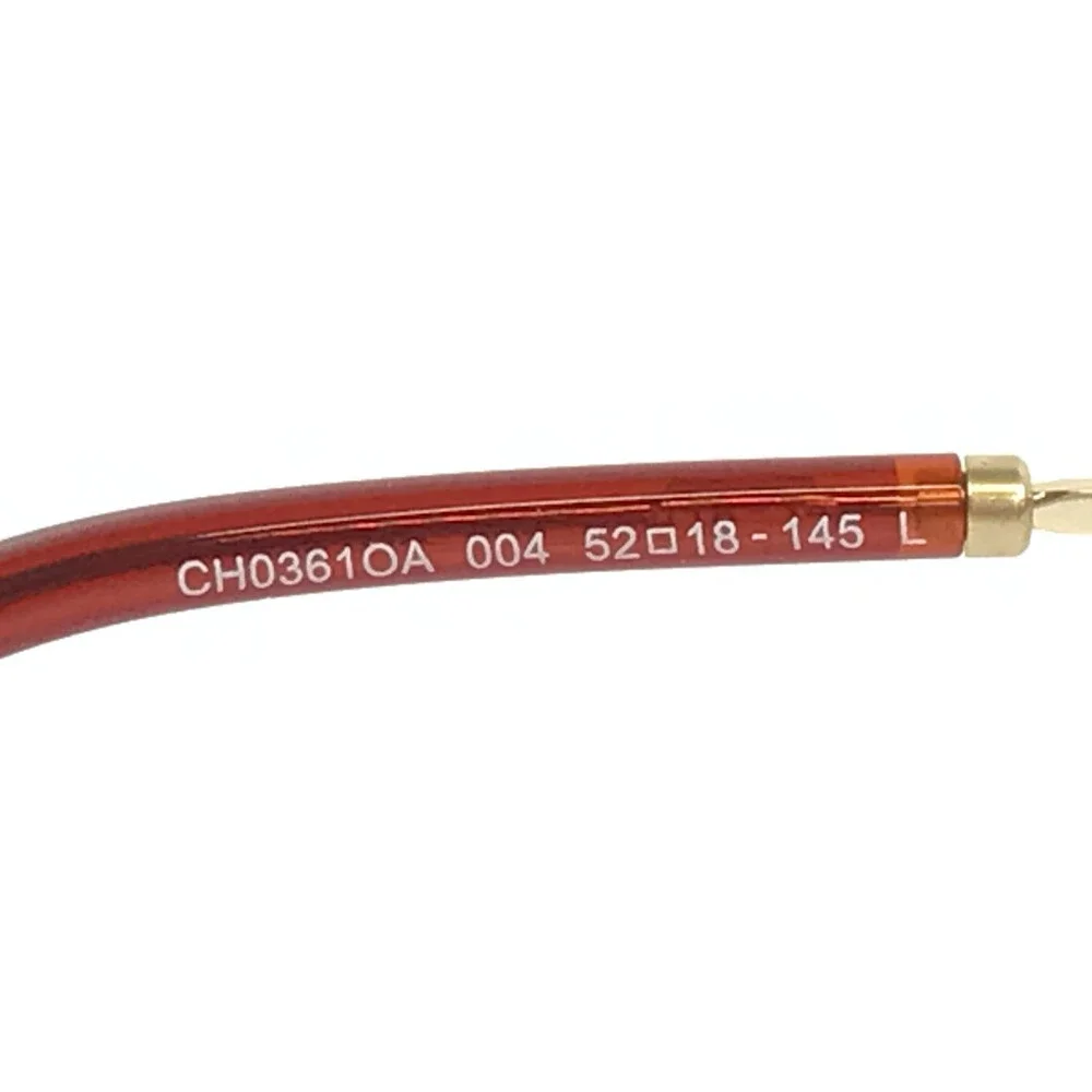 Chloe Eyeglasses Frames CH0361OA 004 Burgundy Clear Red Gold Asian Fit 52-18-145